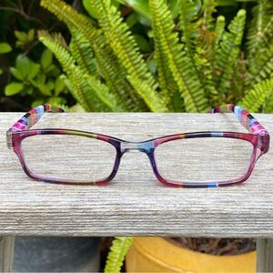 NWOT NEW ICU Eyewear Multi Striped Reading Glasses/Cheaters Strength +1.25